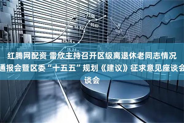 红腾网配资 雷欣主持召开区级离退休老同志情况通报会暨区委“十五五”规划《建议》征求意见座谈会